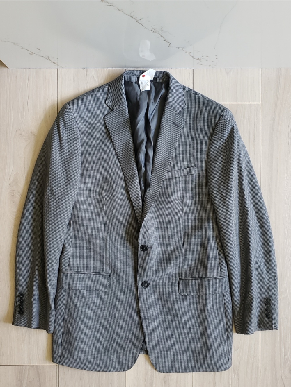 Calvin Klein Blazer Mens 42R Gray Wool 2 Button Formal Sport Coat